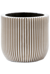 Capi Nature Groove Pot Bol Zwart