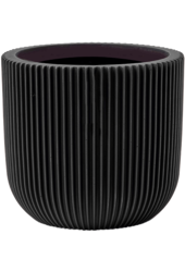 Capi Nature Groove Pot Bol Zwart