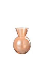 J-Line vaas Lucy - glas - oranje - medium