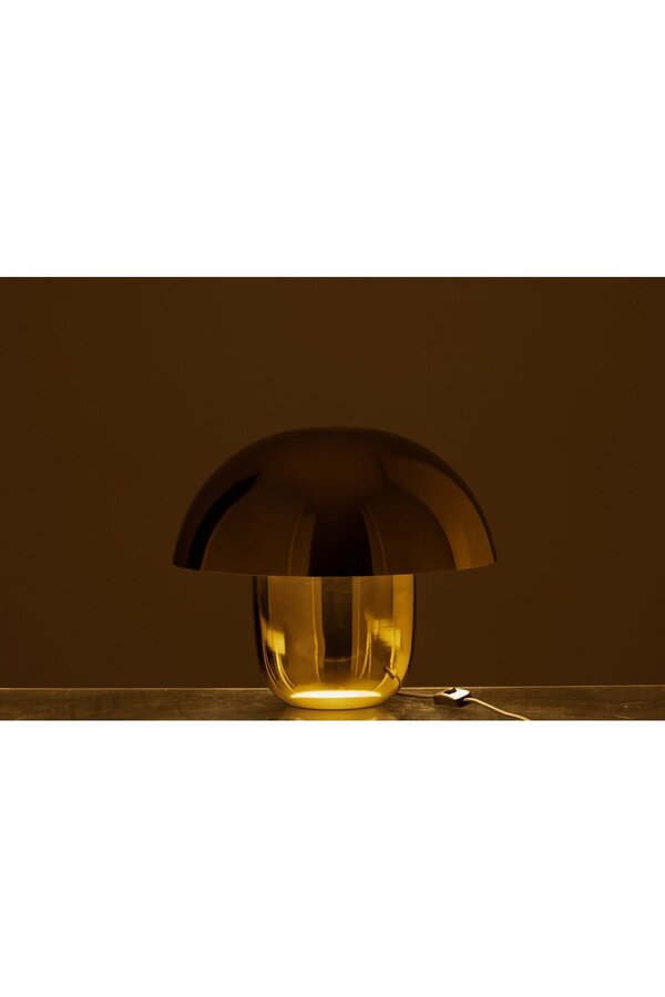 J-Line lamp Paddenstoel - ijzer - goud - small