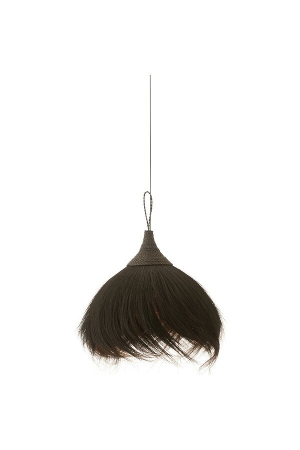 J-Line hanglamp Bal - gras - zwart