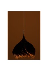 J-Line hanglamp Bal - gras - zwart