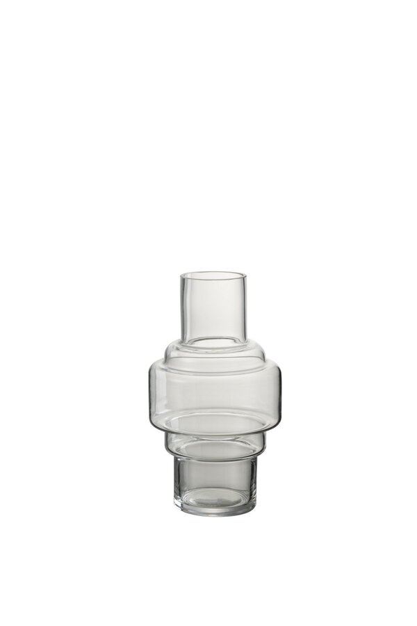 J-Line vaas Rino - glas - transparant - small