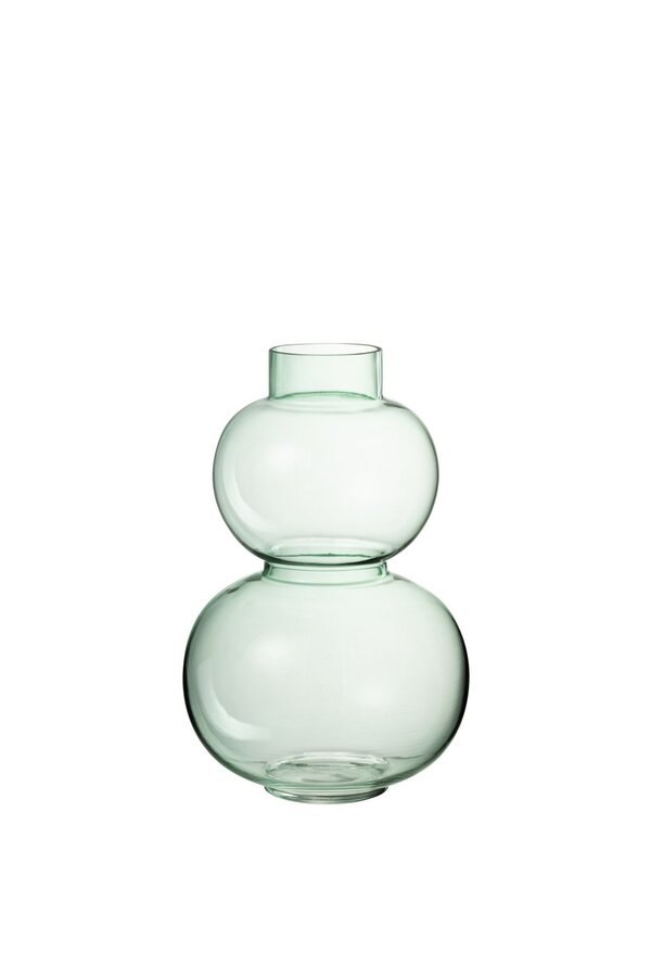 J-Line vaas Bol - glas - groen - small