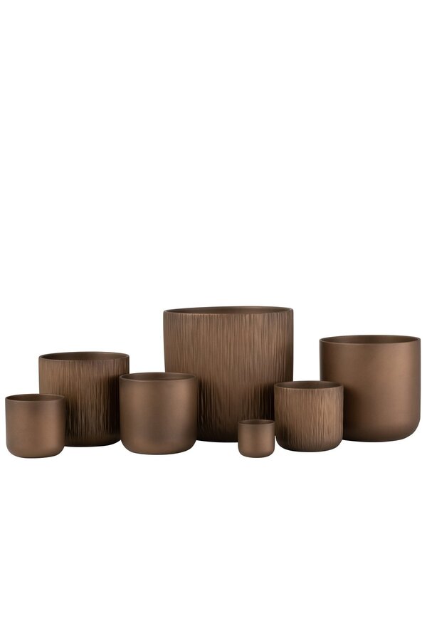 J-Line tafel Driehoek - hout/glas - naturel - 2 stuks