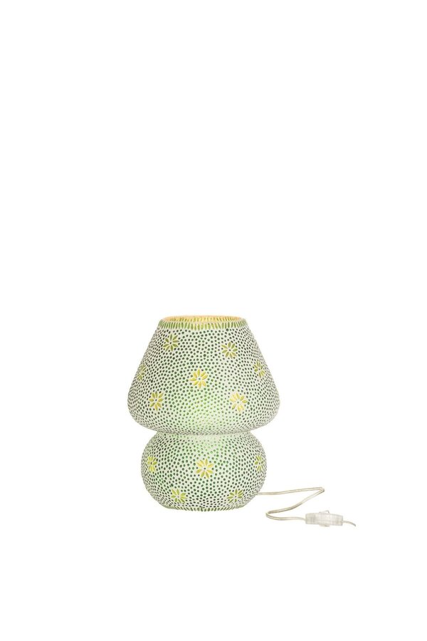 J-Line lamp Bram - glas - groen - medium