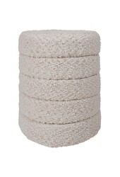 Pouf Rosa Naturel 53 x ø43 cm