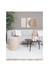 Pouf Rosa Beige 53 x ø43 cm