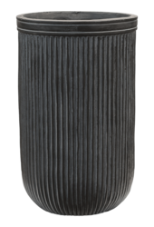 Baq Cylindre Vertical Nervuré Anthracite