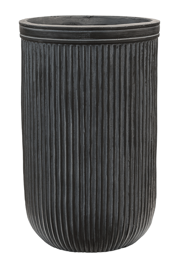 Baq Cylindre Vertical Nervuré Anthracite
