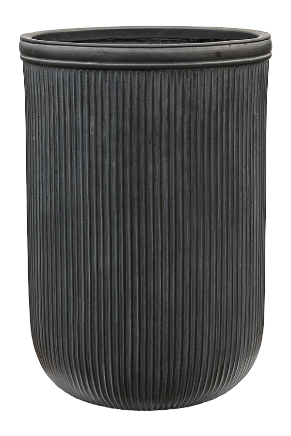 Baq Cylindre Nervuré Vertical Anthracite