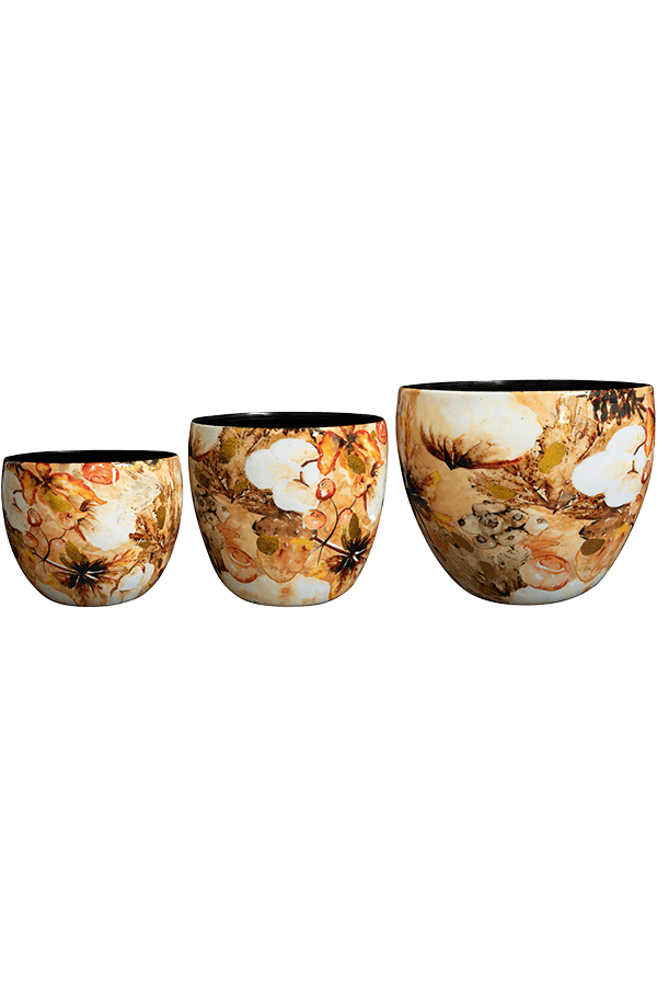 Conçu par Lammie Pot Coton Crème (lot de 3)