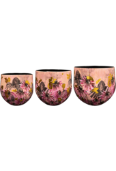 Conçu par Lammie Pot Polly Pink (set de 3)