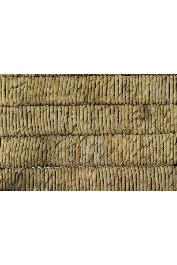 Eetkamerstoel Delilah - 50x41x78 - Naturel/Zwart - Mahonie/bananenblad