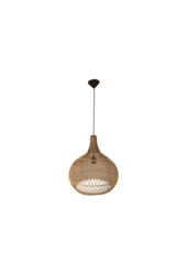 Hanglamp Rotan - 43x43x46 - Naturel - Rotan/teak