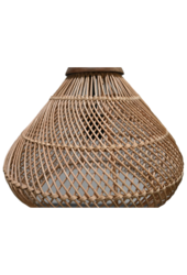 Hanglamp Rotan - 43x43x46 - Naturel - Rotan/teak