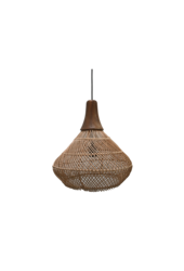 Hanglamp Rotan - 43x43x46 - Naturel - Rotan/teak