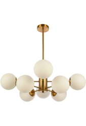 Suspension Gina White Gold 8 Lumières