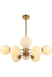 Suspension Gina White Gold 8 Lumières