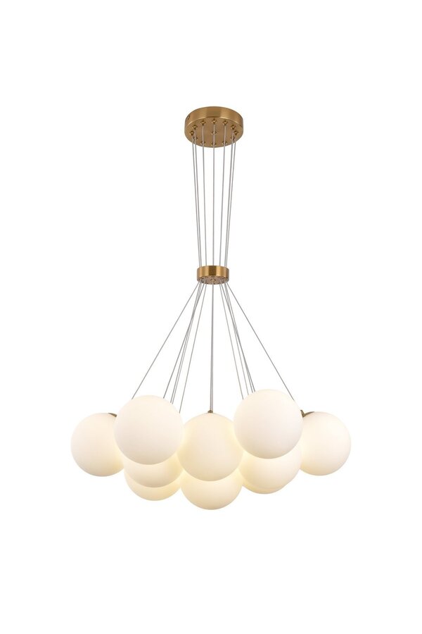 Suspension Jenna White Gold 13 lumières