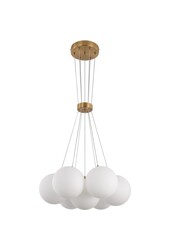 Suspension Jenna White Gold 7-Lumières