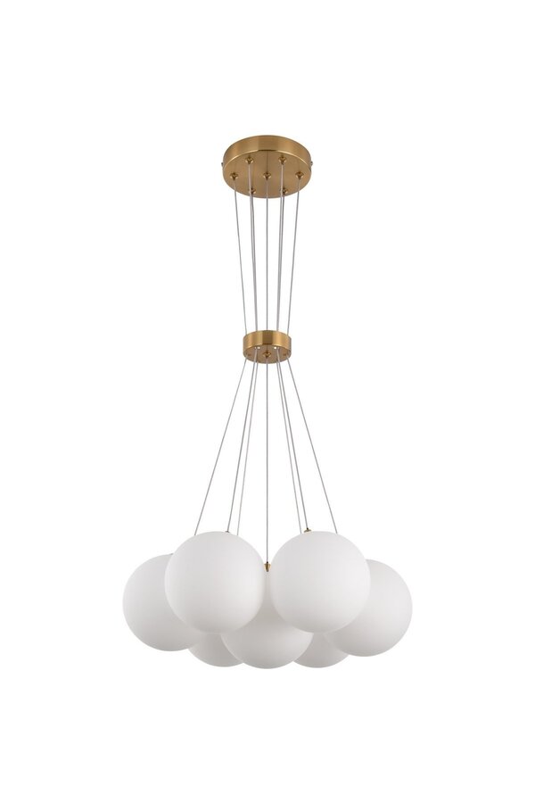 Suspension Jenna White Gold 7-Lumières
