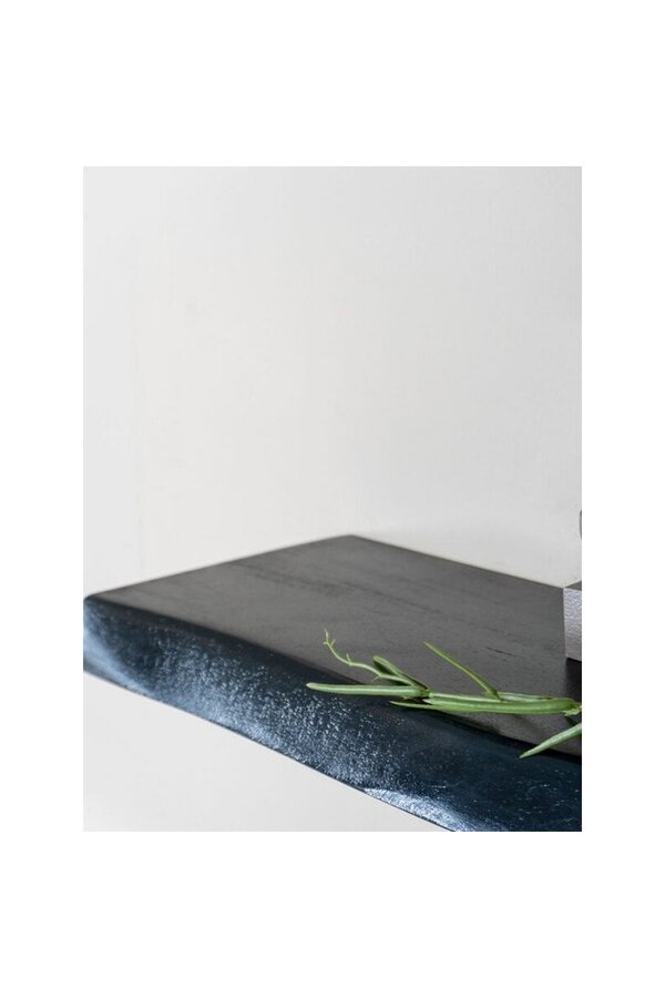 Étagère murale Pure Bois de manguier Noir 80 cm