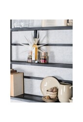 Étagère murale Vintage Noir Bois de manguier - Trio