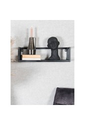 Étagère murale Vintage Noir Bois de manguier - Lot de 3 Petites