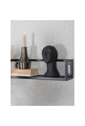 Étagère murale Vintage Noir Bois de manguier - Lot de 3 Petites