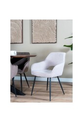 Chaise de salle à manger Gina – Bouclé – Naturel