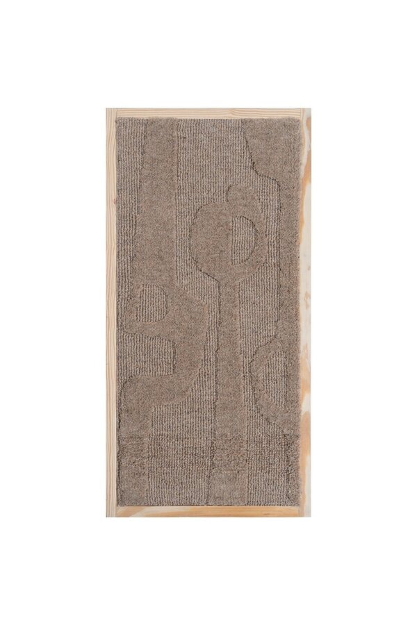 Décoration murale Devin Beige – Suspension en laine 40 x 80 cm