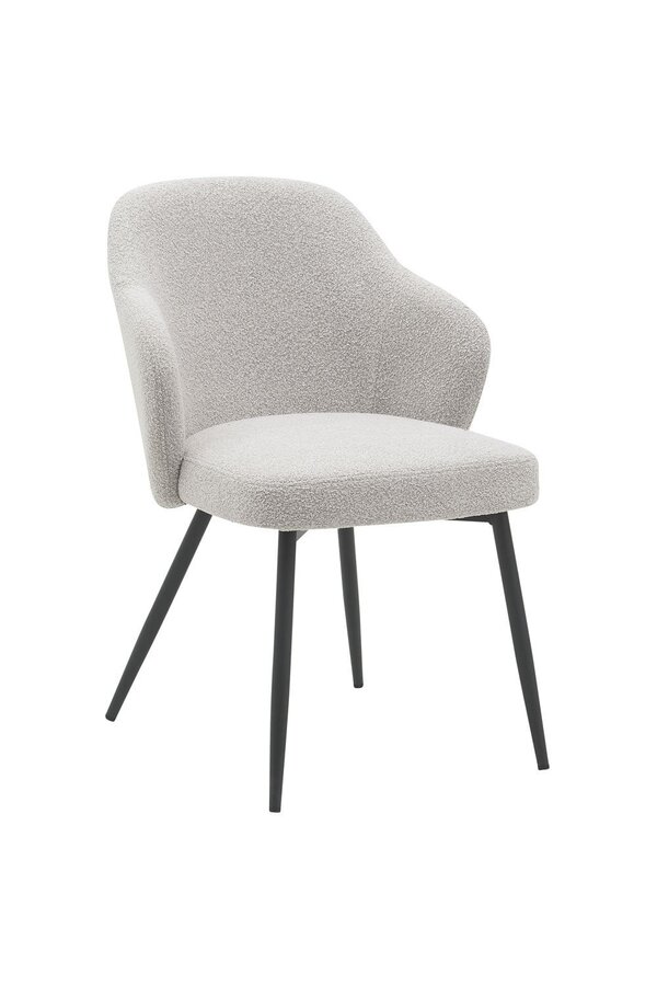 Eetkamerstoel Kendra – Bouclé – Naturel