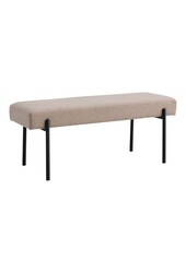 Swindon Bench - Banc, pierre avec pieds noirs, 100x36x42,5 cm, HN1231
