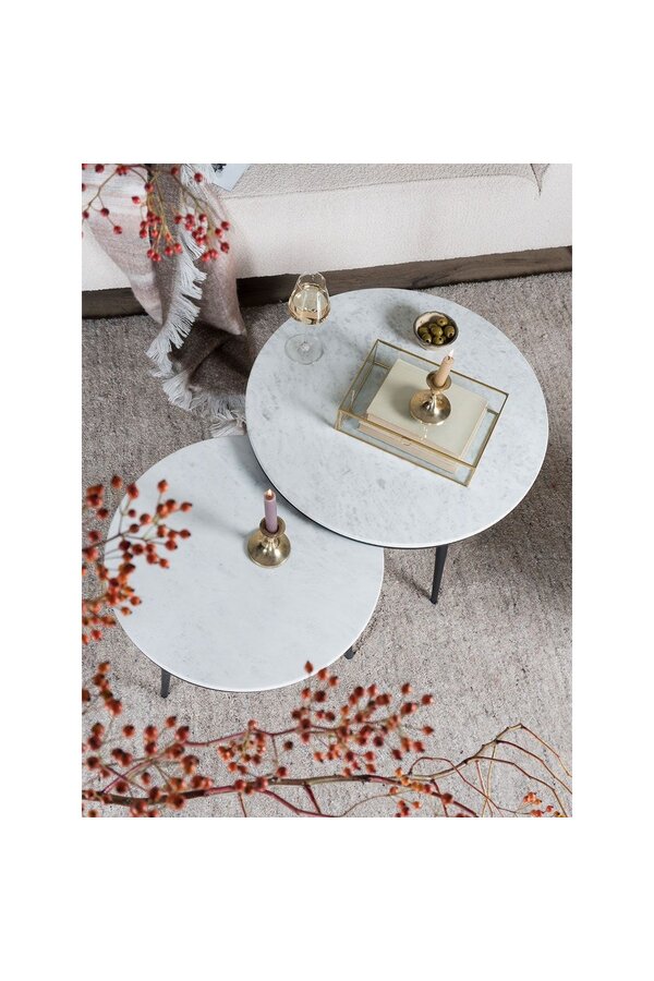 Table basse Melle - Marbre - 55 cm