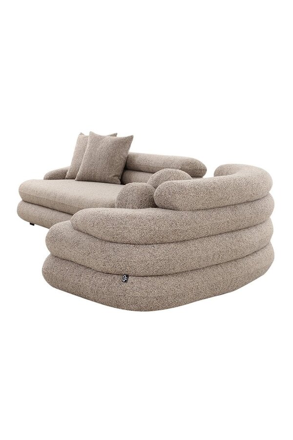 Canapé Cairo 6 places Boucle Sable