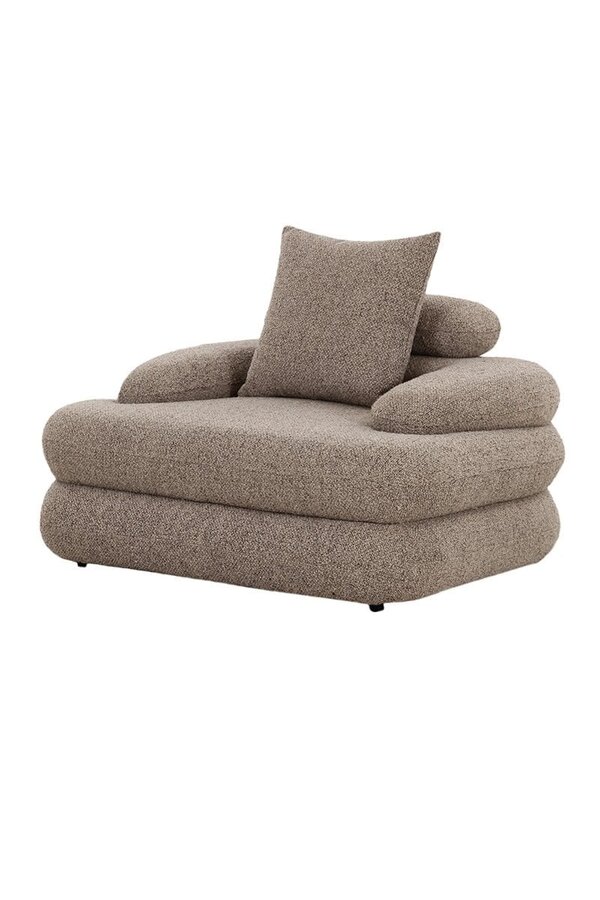 Cairo Loungestoel Sand Boucle