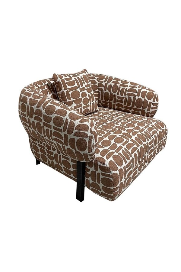 Fauteuil de salon Kathmandu Amon Terracotta