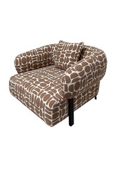 Fauteuil de salon Kathmandu Amon Terracotta