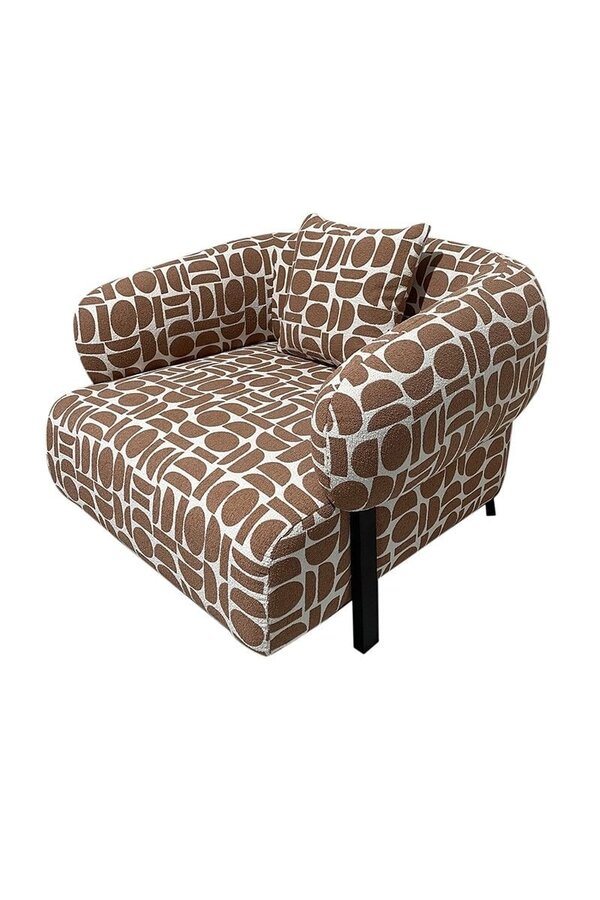 Fauteuil de salon Kathmandu Amon Terracotta