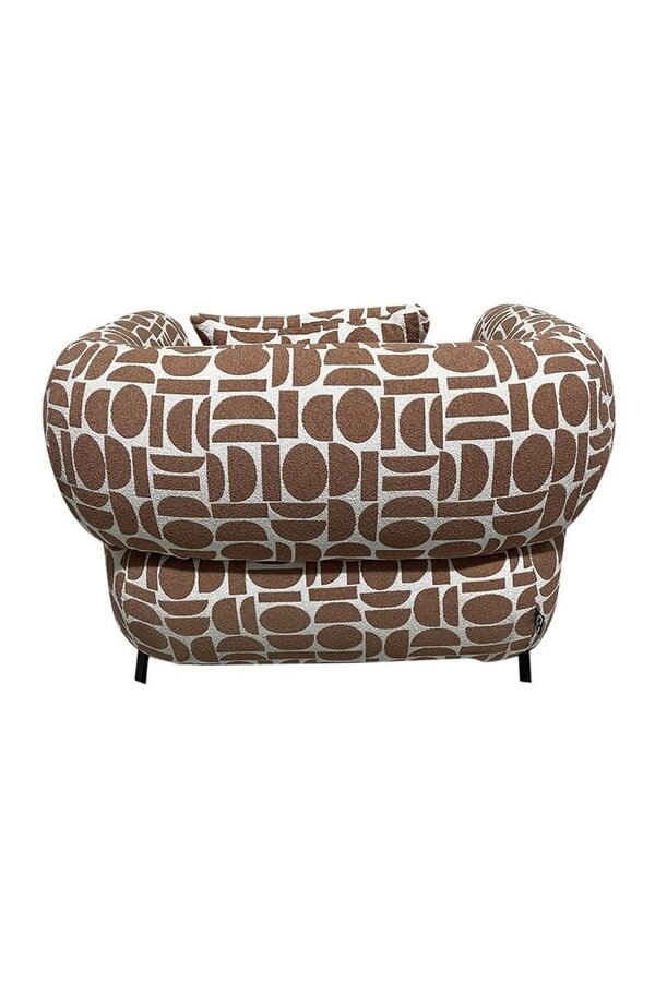 Fauteuil de salon Kathmandu Amon Terracotta