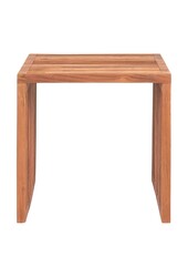 Pego Table d'appoint - Table d'appoint en bois de teck, naturel, 40x40x40 cm