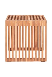 Pego Table d'appoint - Table d'appoint en bois de teck, naturel, 40x40x40 cm