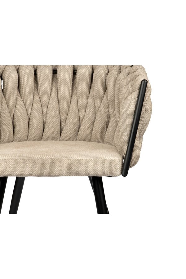 Chaise Wave beige (Lot de 2)