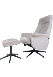 Relaxfauteuil Bindy + Hocker – Perfect Harmony – Taupe 04