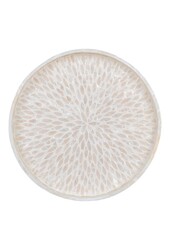 Plateau - Plateau, bambou/capiz, beige, 40x40x3,5 cm