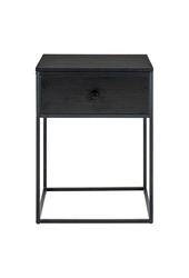Vita Table de chevet avec 1 tiroir - Noir
