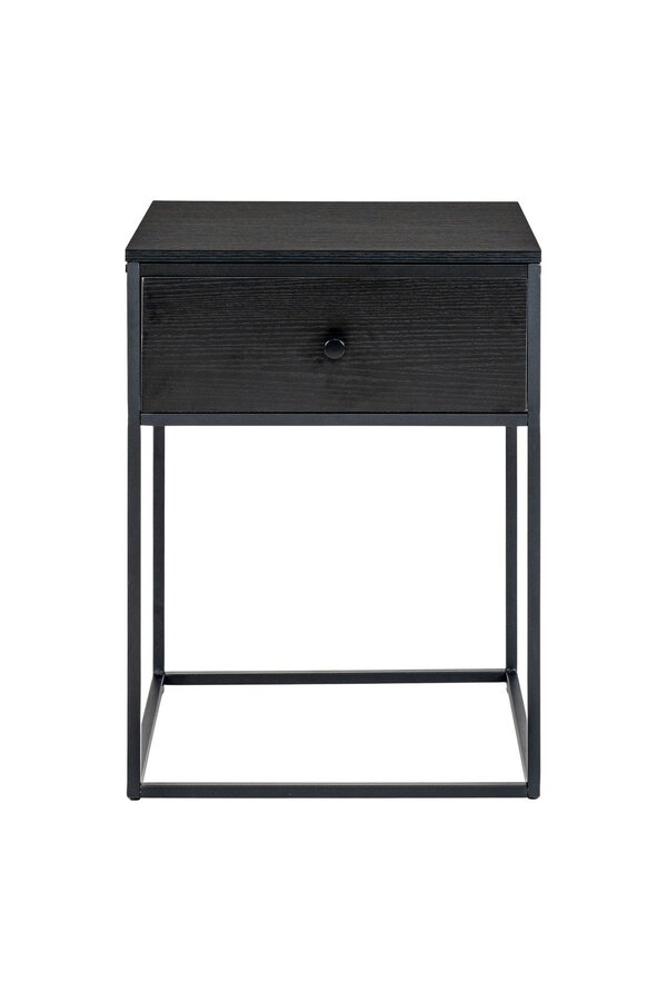 Vita Table de chevet avec 1 tiroir - Noir