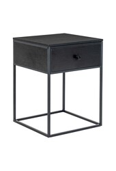 Vita Table de chevet avec 1 tiroir - Noir
