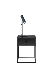 Vita Table de chevet avec 1 tiroir - Noir